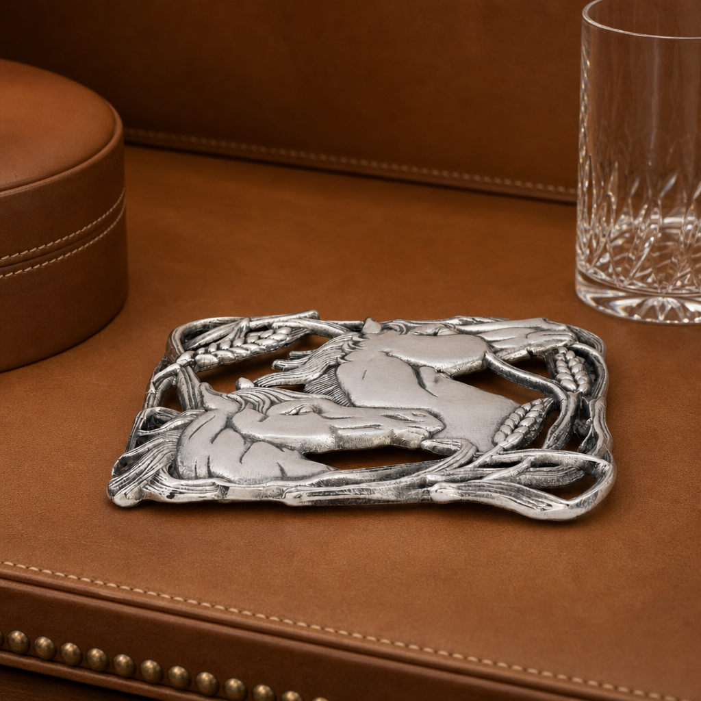 Horse with Wheat Trivet 1