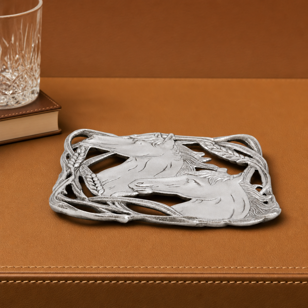 Horse with Wheat Trivet 4