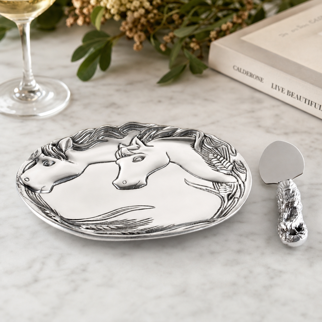 Horse Plate with Server 10