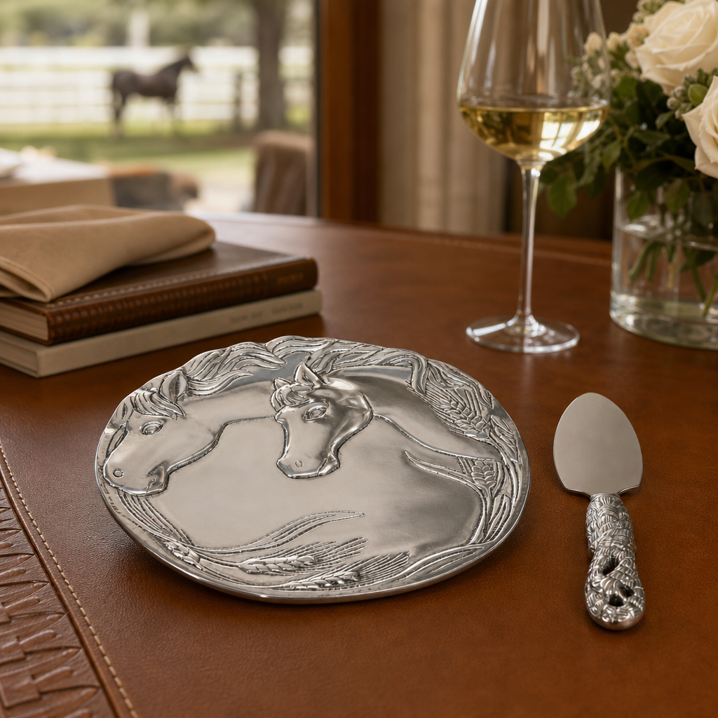 Horse Plate with Server 8
