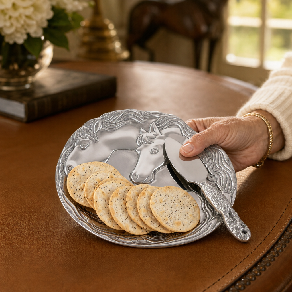 Horse Plate with Server 12