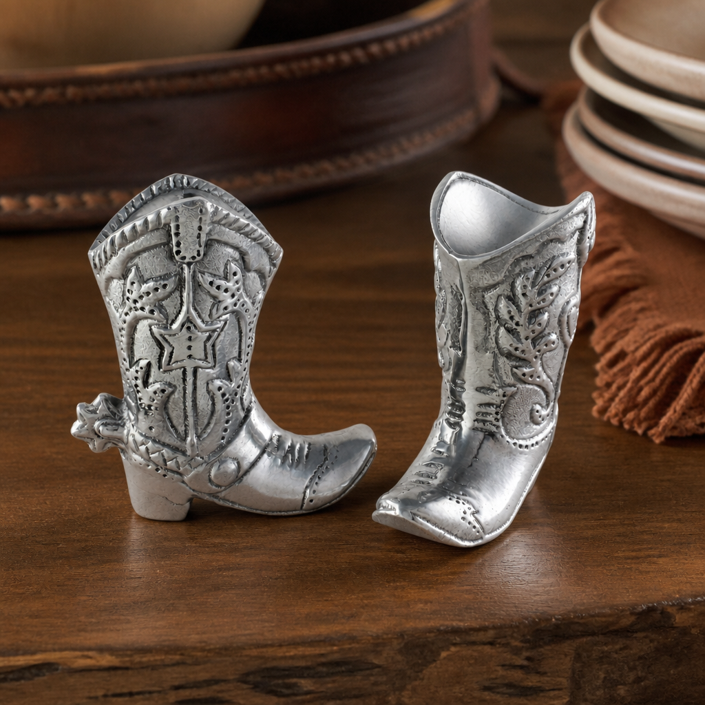 Cowboy Boot Salt and Pepper Set 2