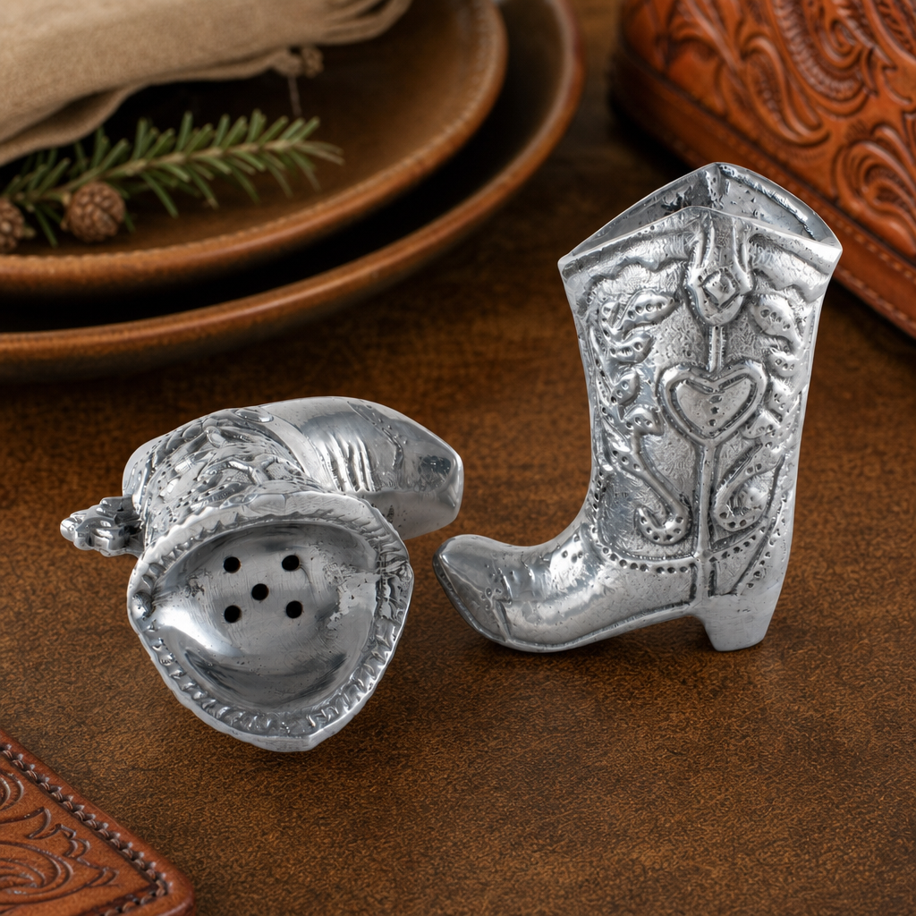 Cowboy Boot Salt and Pepper Set 3