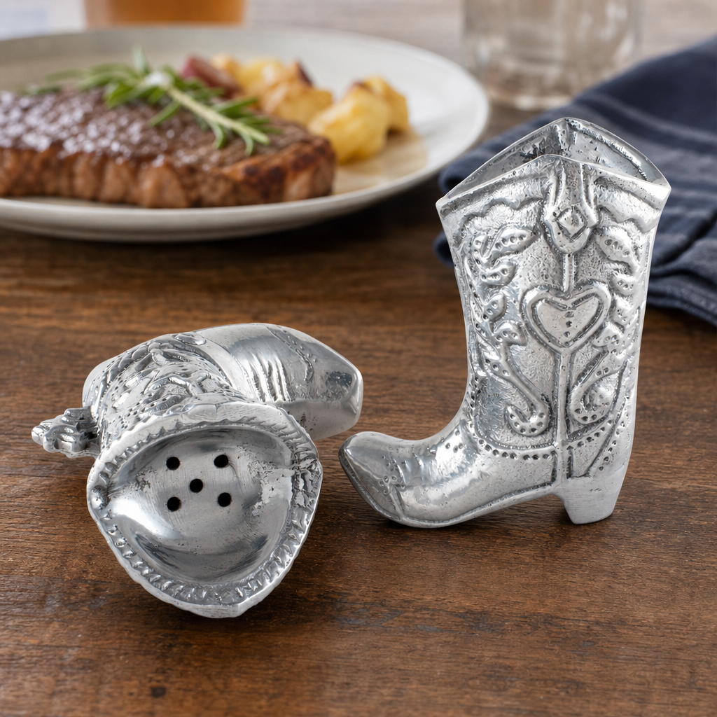 Cowboy Boot Salt and Pepper Set 9