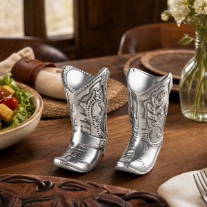Cowboy Boot Salt and Pepper Set 6