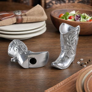 Cowboy Boot Salt and Pepper Set 7