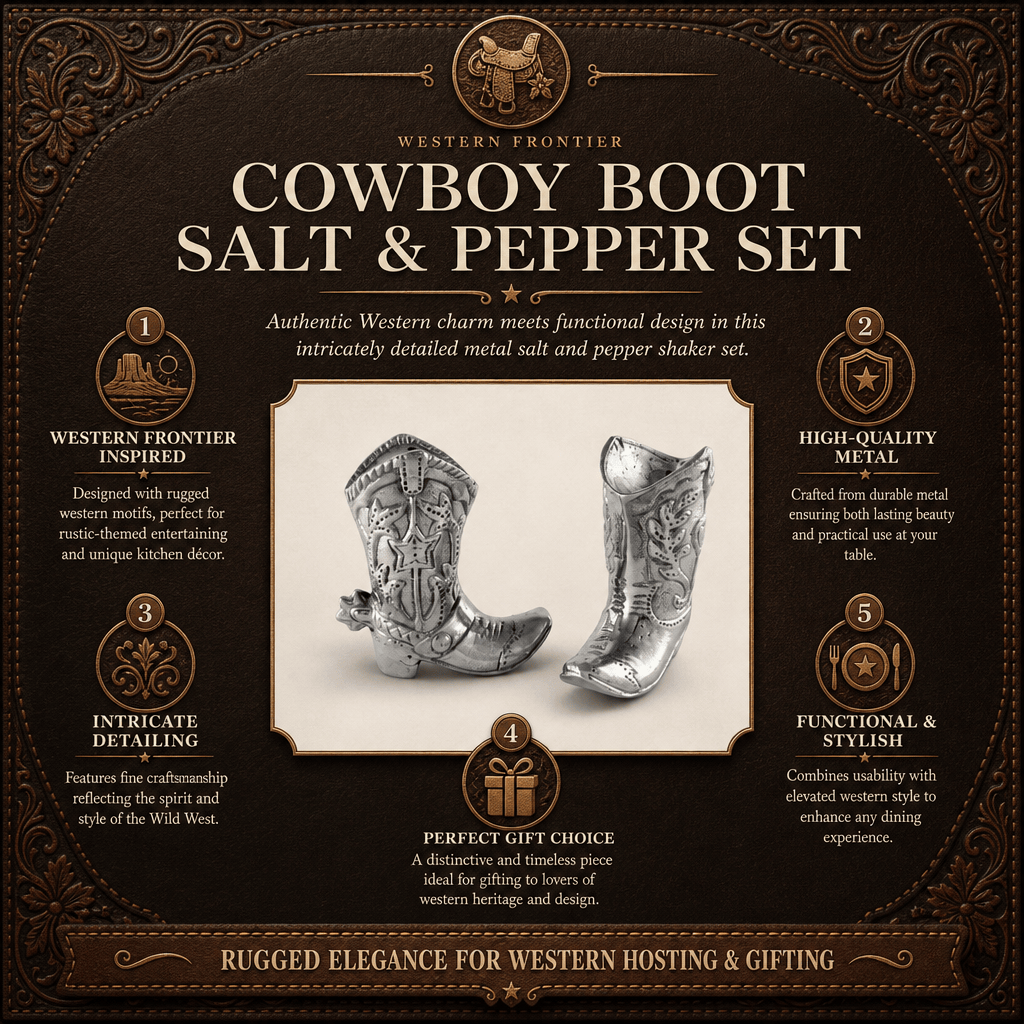 Cowboy Boot Salt & Pepper Set