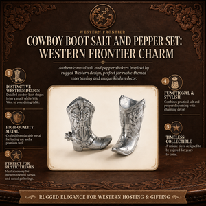 Cowboy Boot Salt and Pepper Set 16