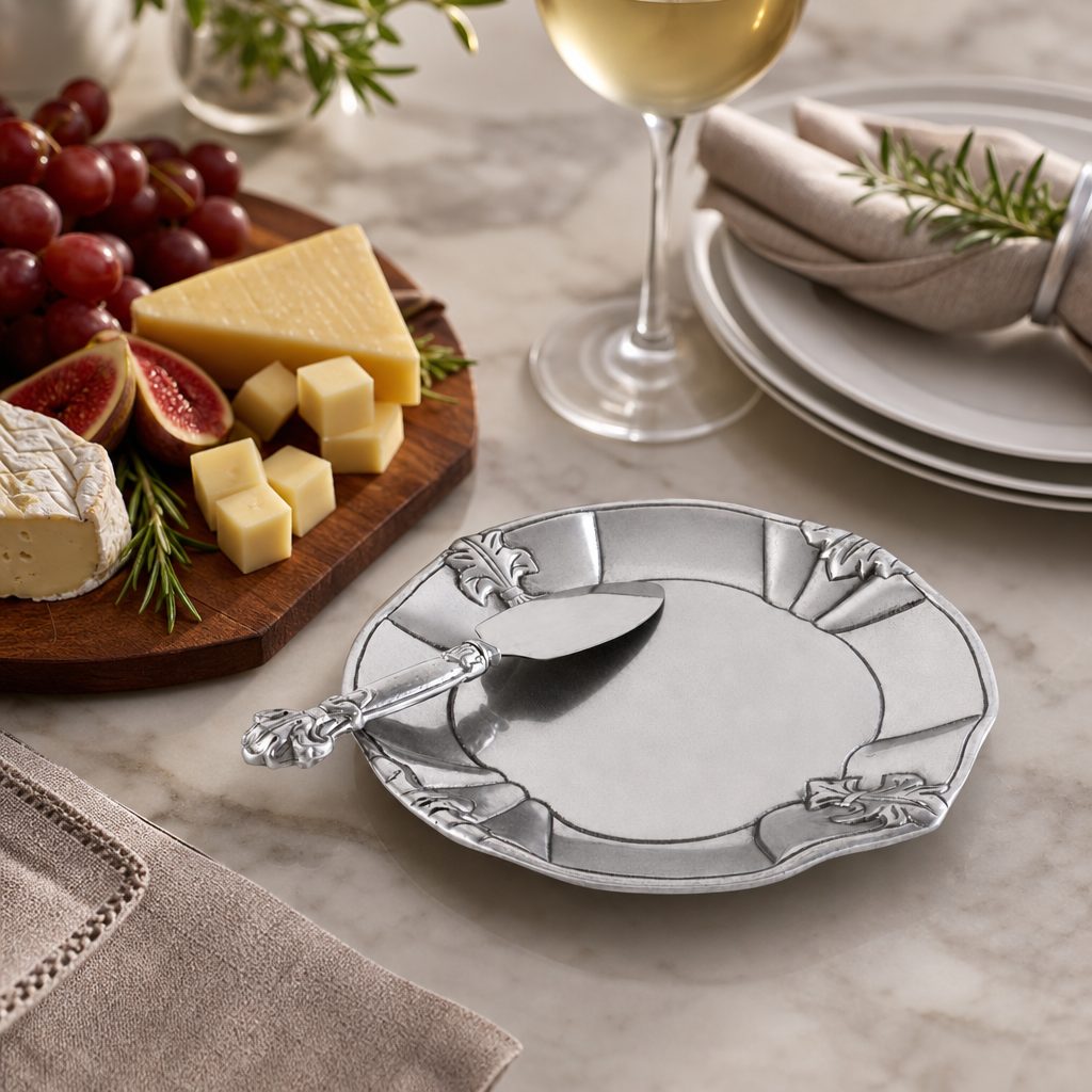 Fleur-De-Lis Plate with Server 5