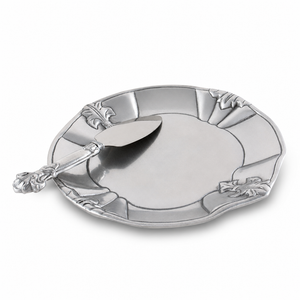 Fleur-De-Lis Plate with Server 8