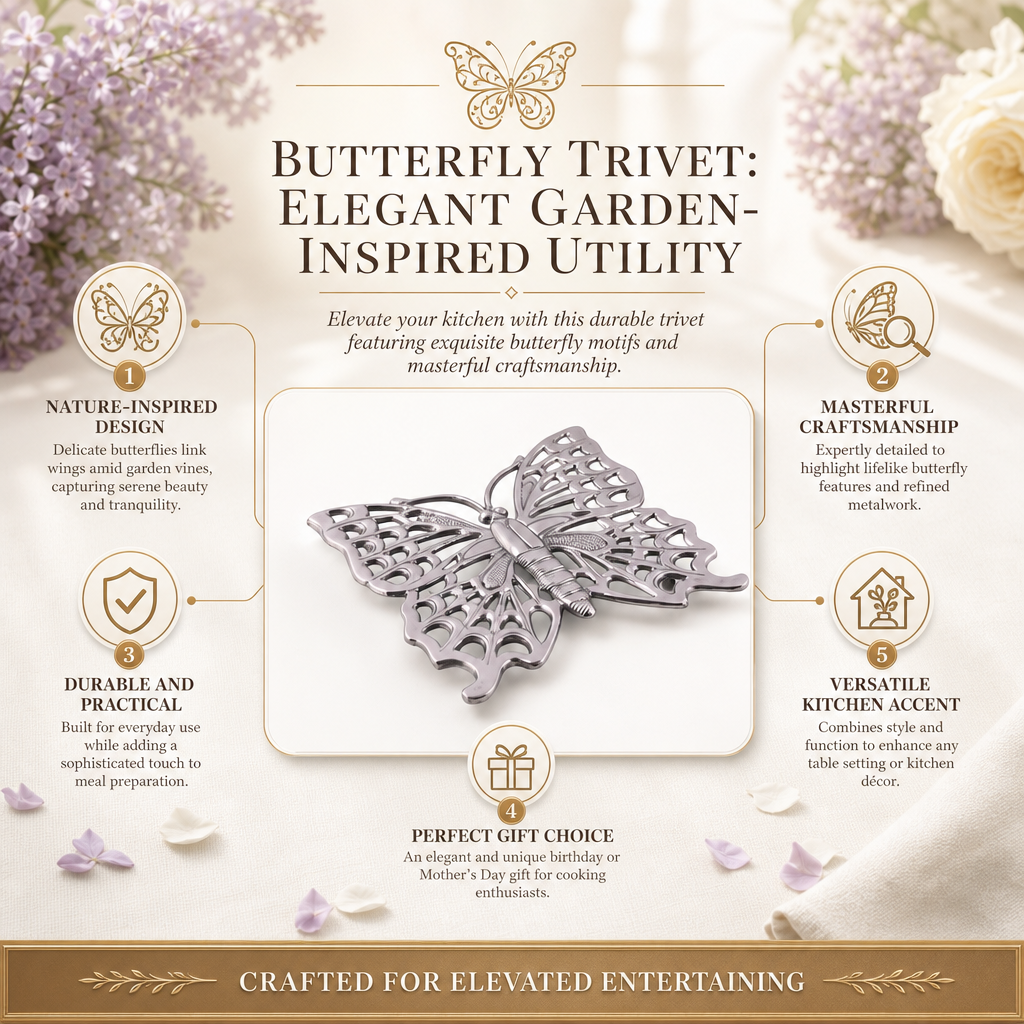 Butterfly Trivet: Elegant Garden-Inspired Utility