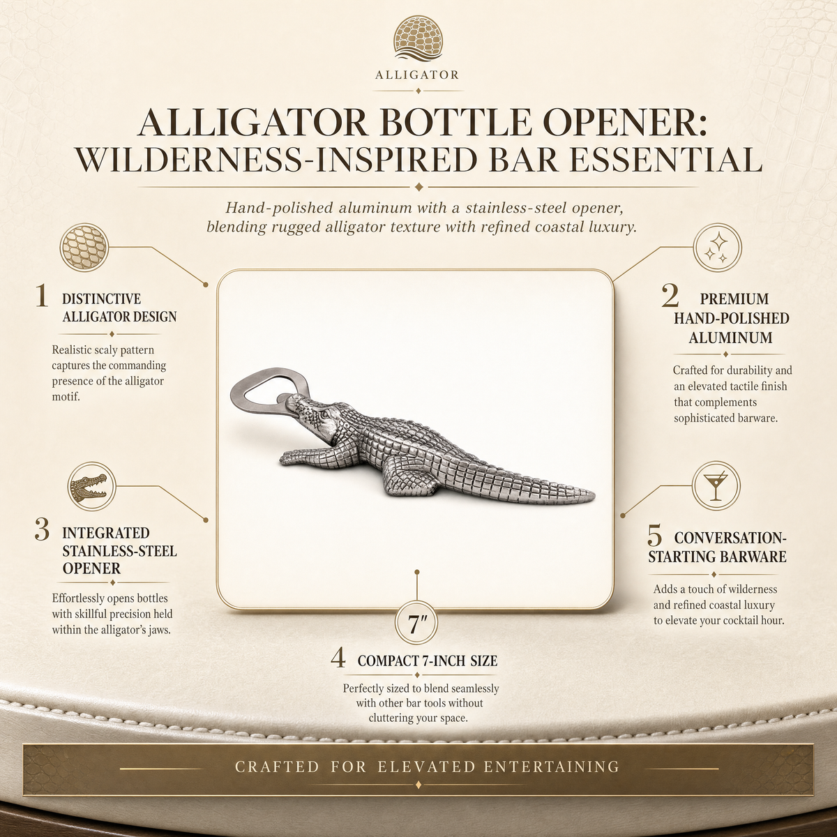 Alligator Bottle Opener 12