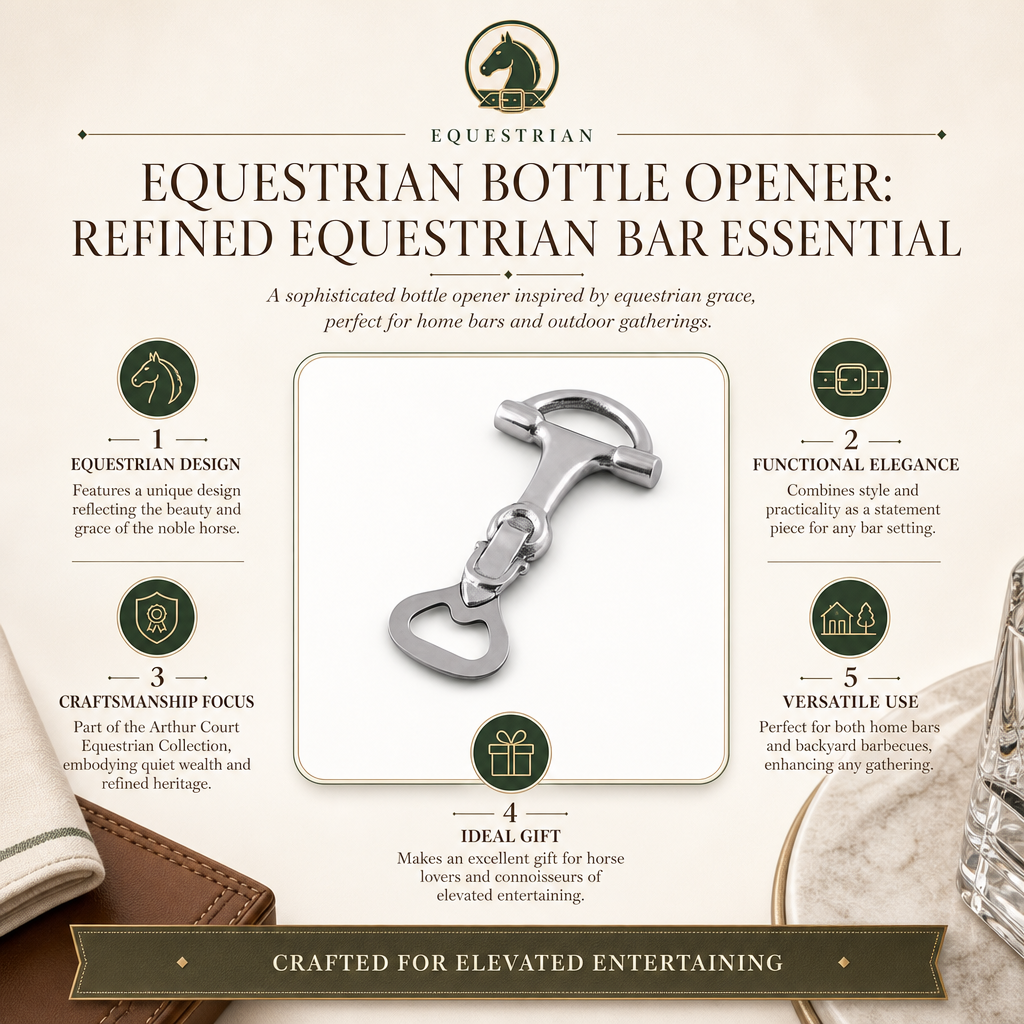Equestrian Bottle Opener: Refined Equestrian Bar Essential