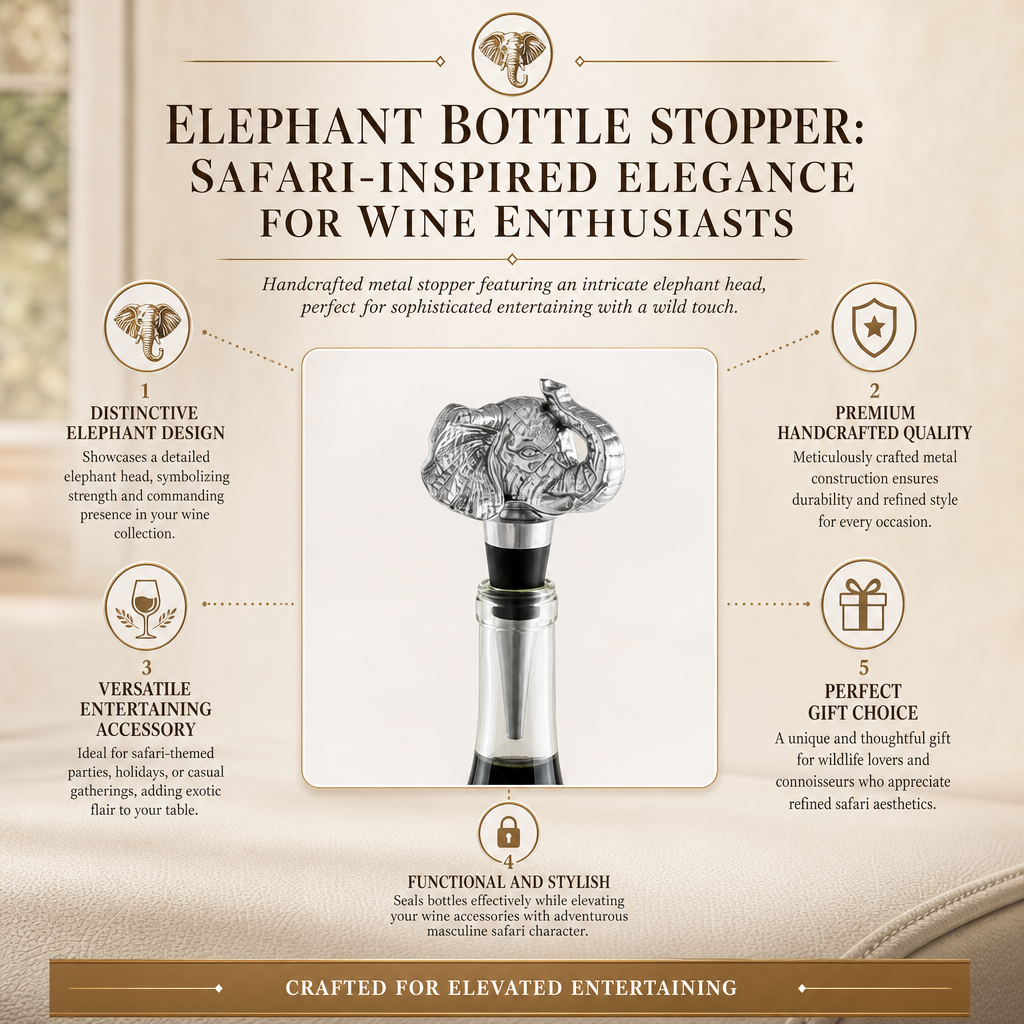 Elephant Bottle Stopper 12