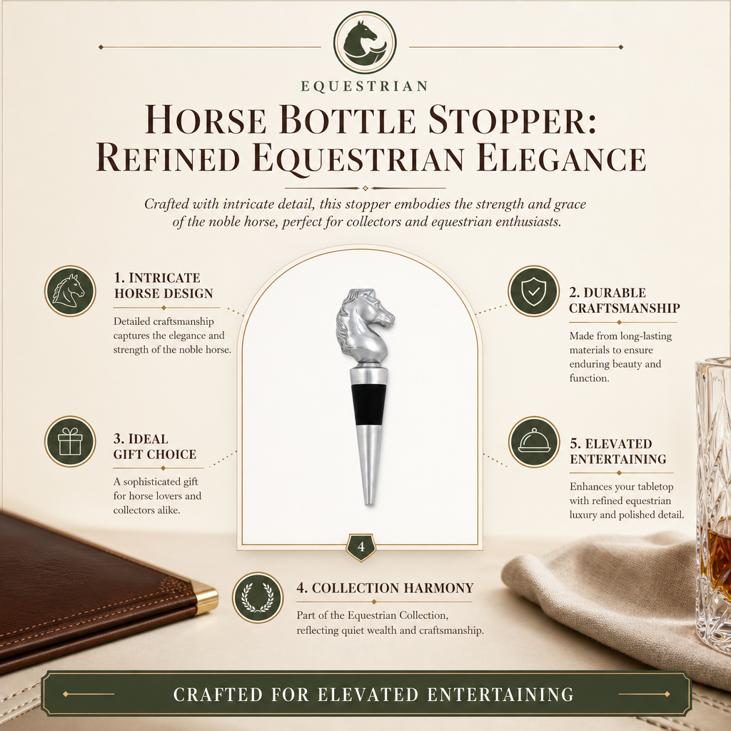 Horse Bottle Stopper: Refined Equestrian Elegance