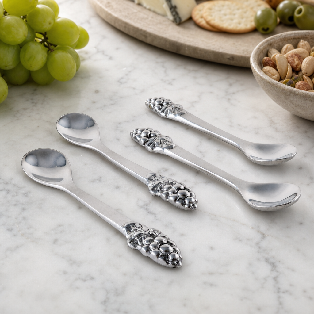 Grape Set/4 Spoons 4