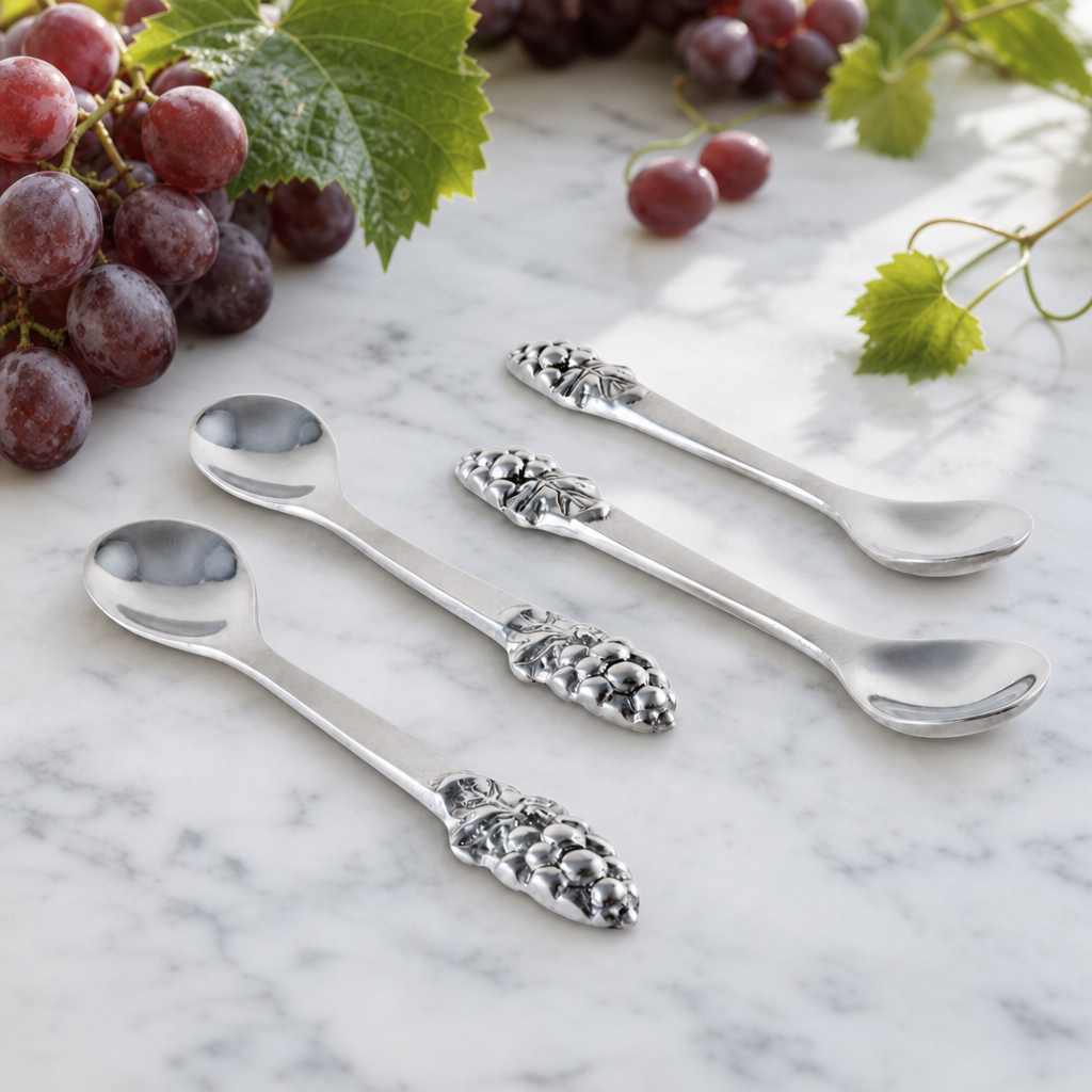 Grape Set/4 Spoons 1