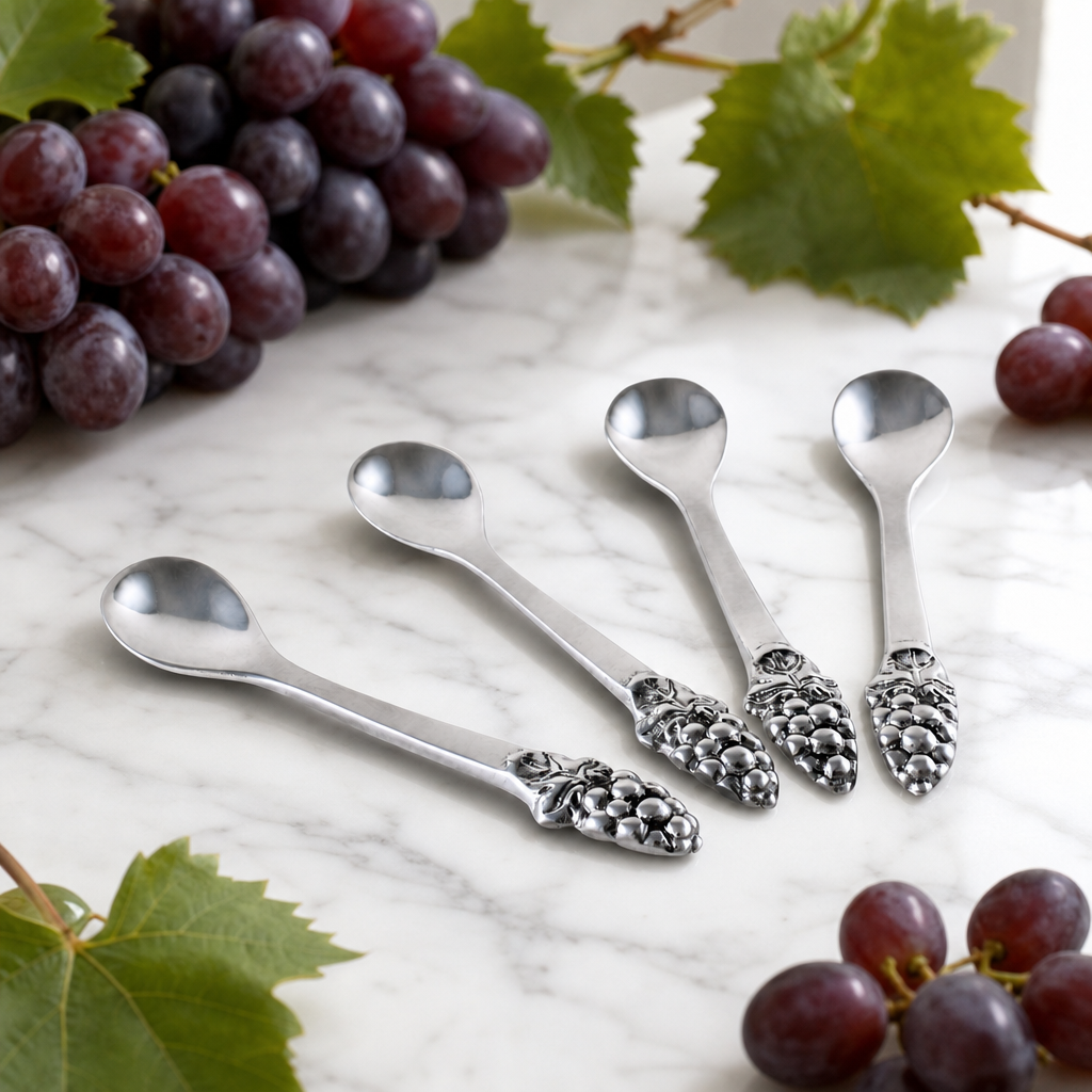 Grape Set/4 Spoons 4