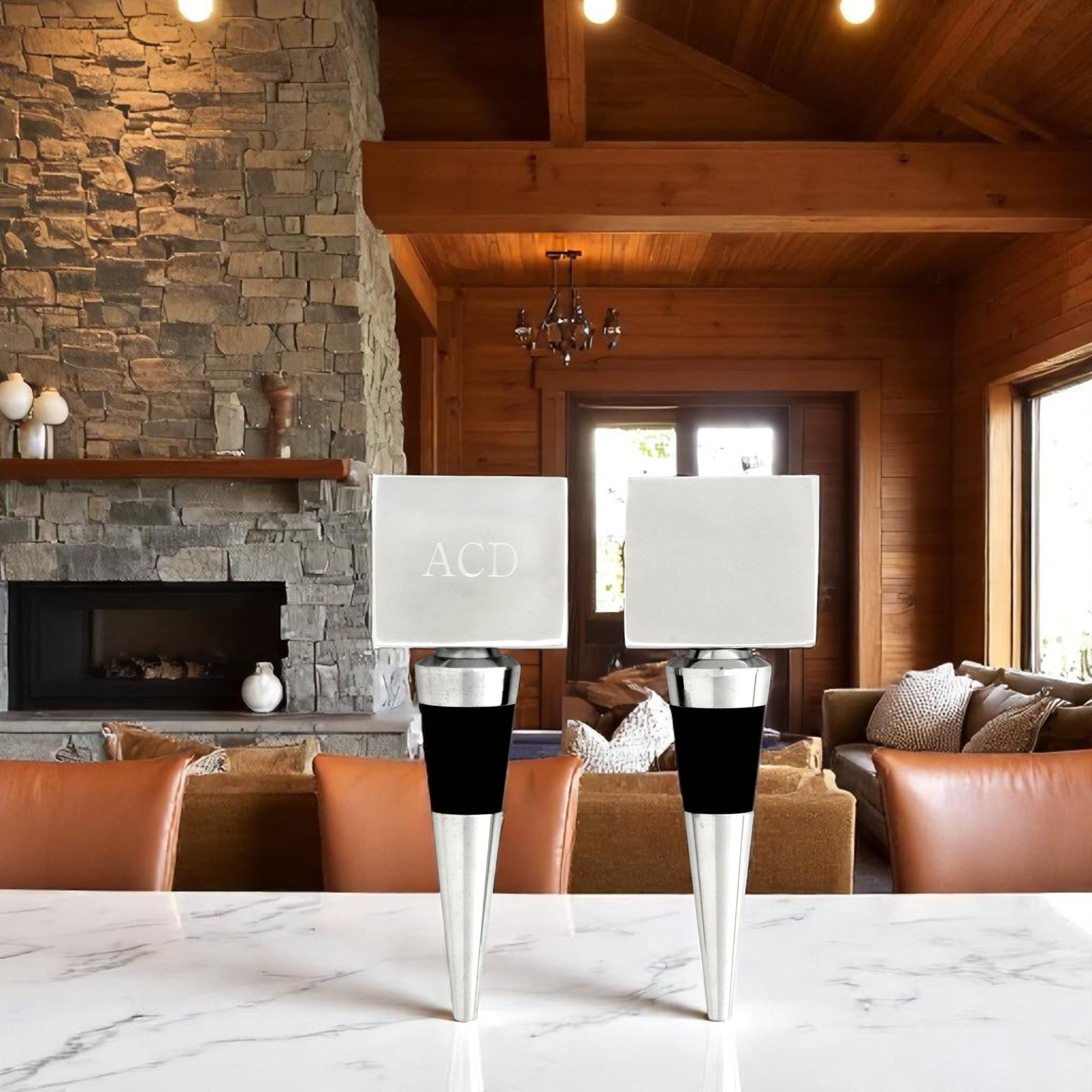 Engravable Square Bottle Stopper