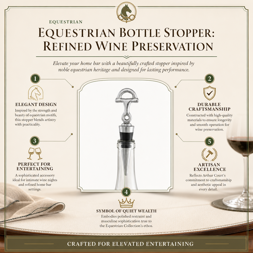Equestrian Bottle Stopper: Refined Wine Preservation