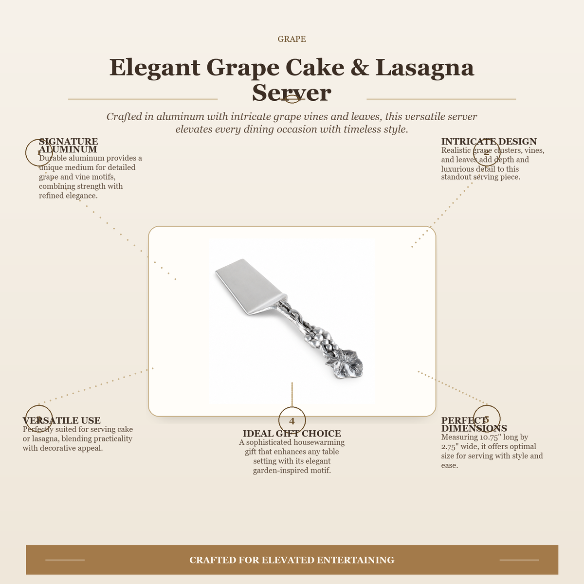 Grape Cake/Lasagna Server 6
