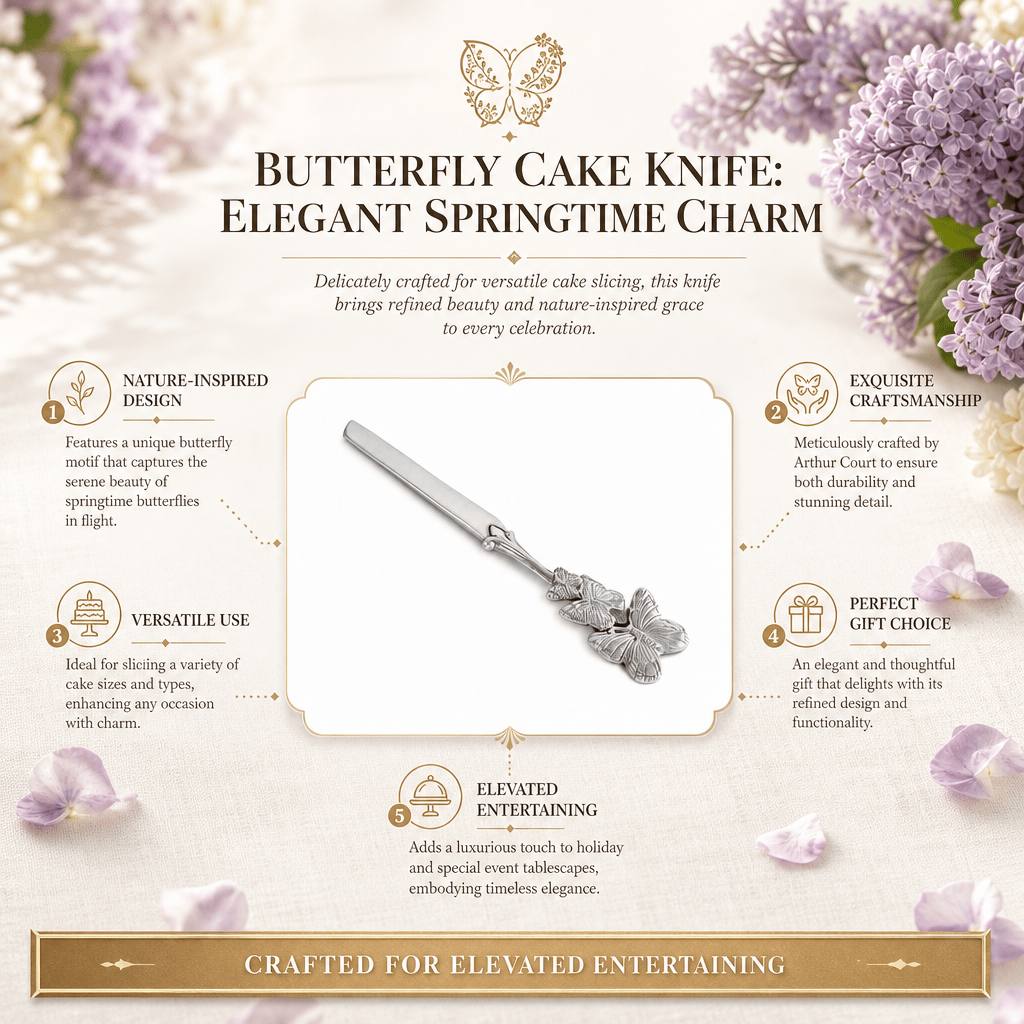 Butterfly Cake Knife: Elegant Springtime Charm