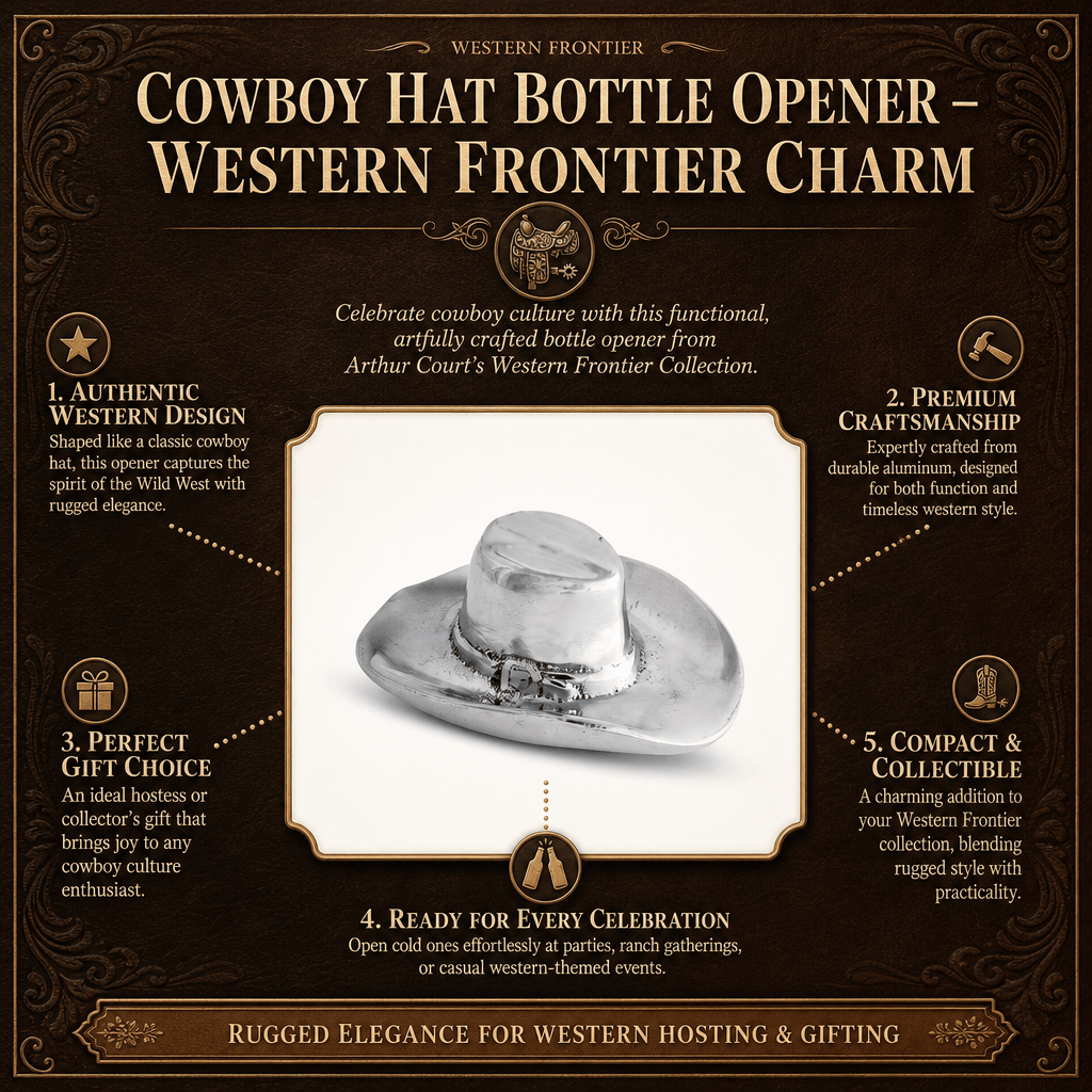 Cowboy Hat Bottle Opener – Western Frontier Charm