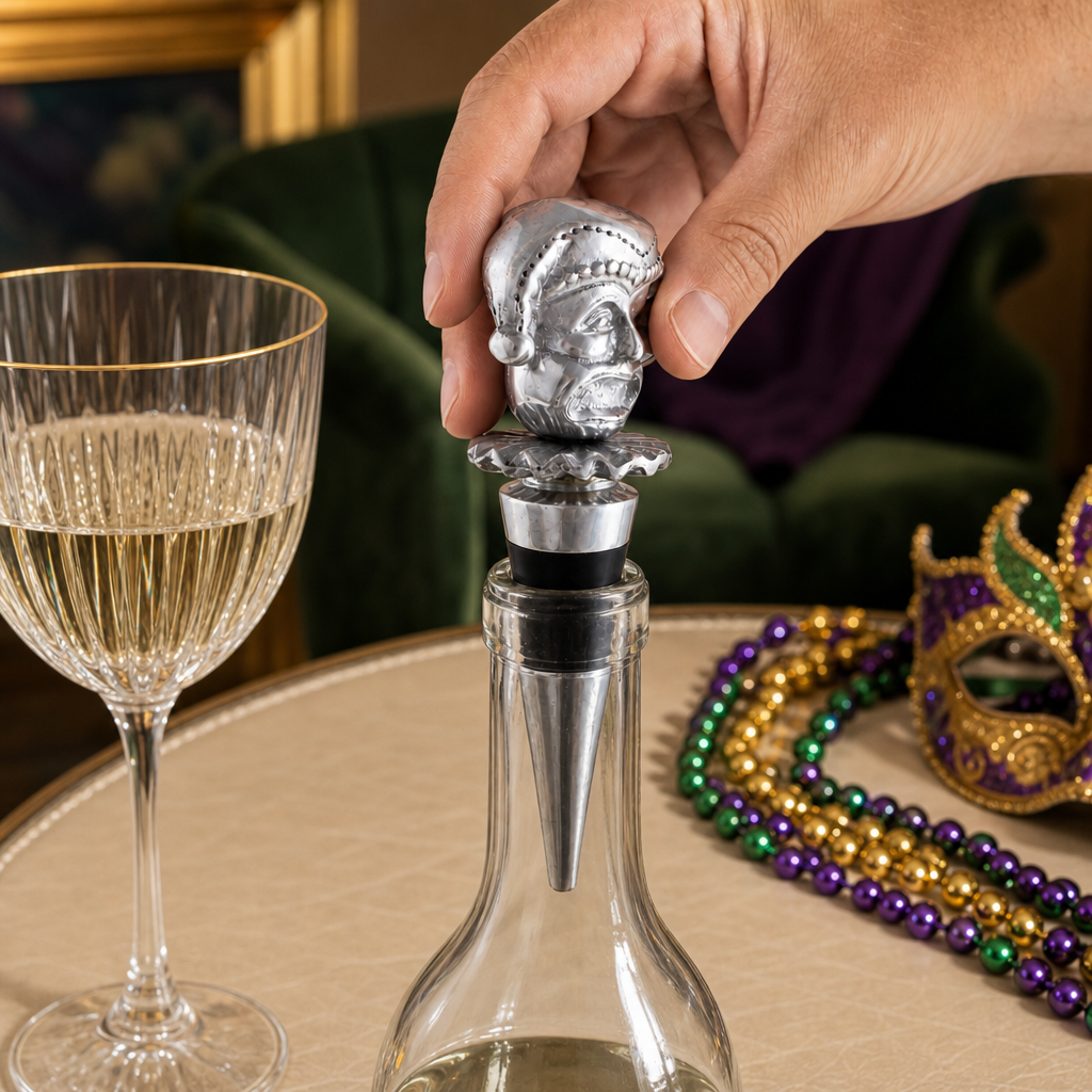 Mardi Gras Bottle Stopper 3