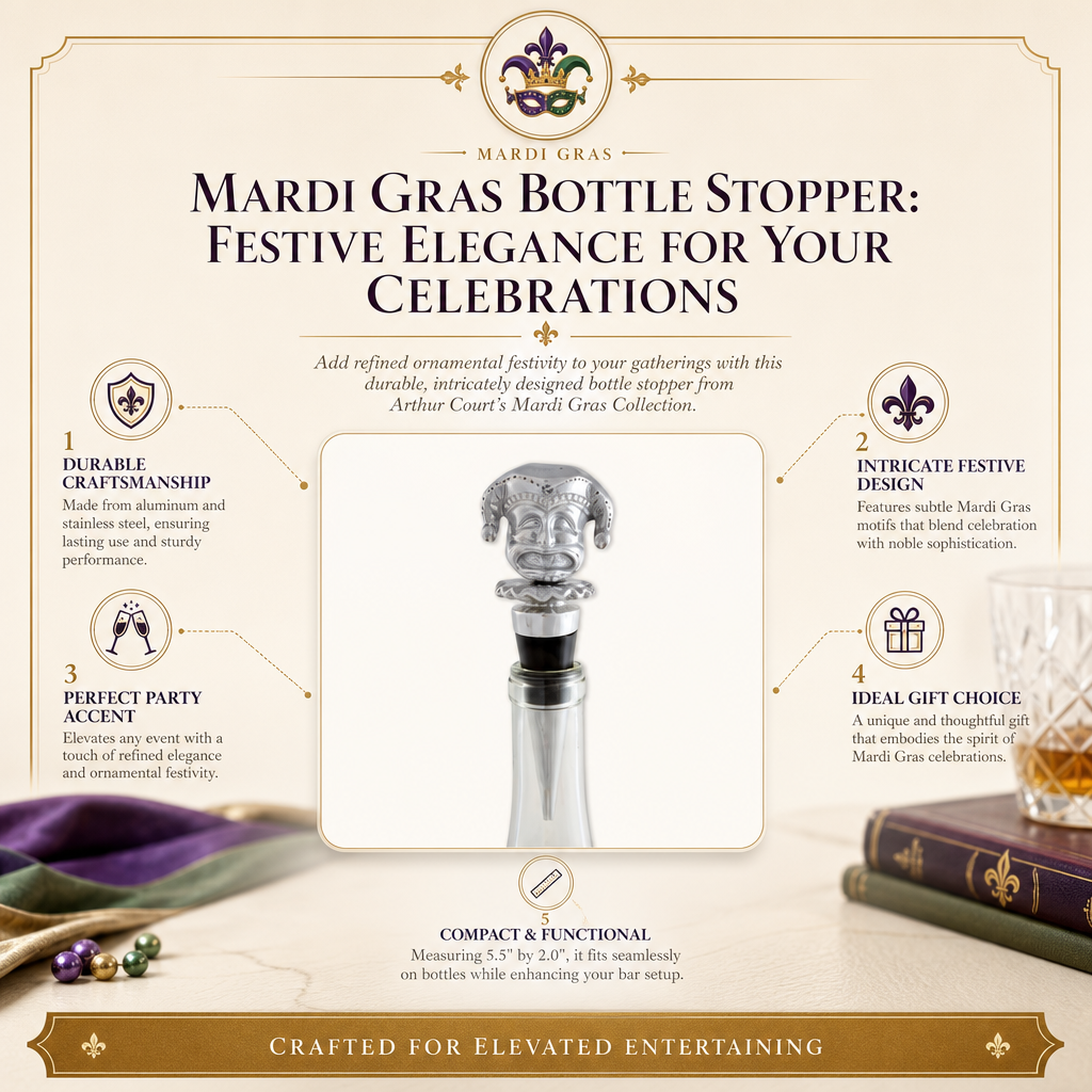Mardi Gras Bottle Stopper 9