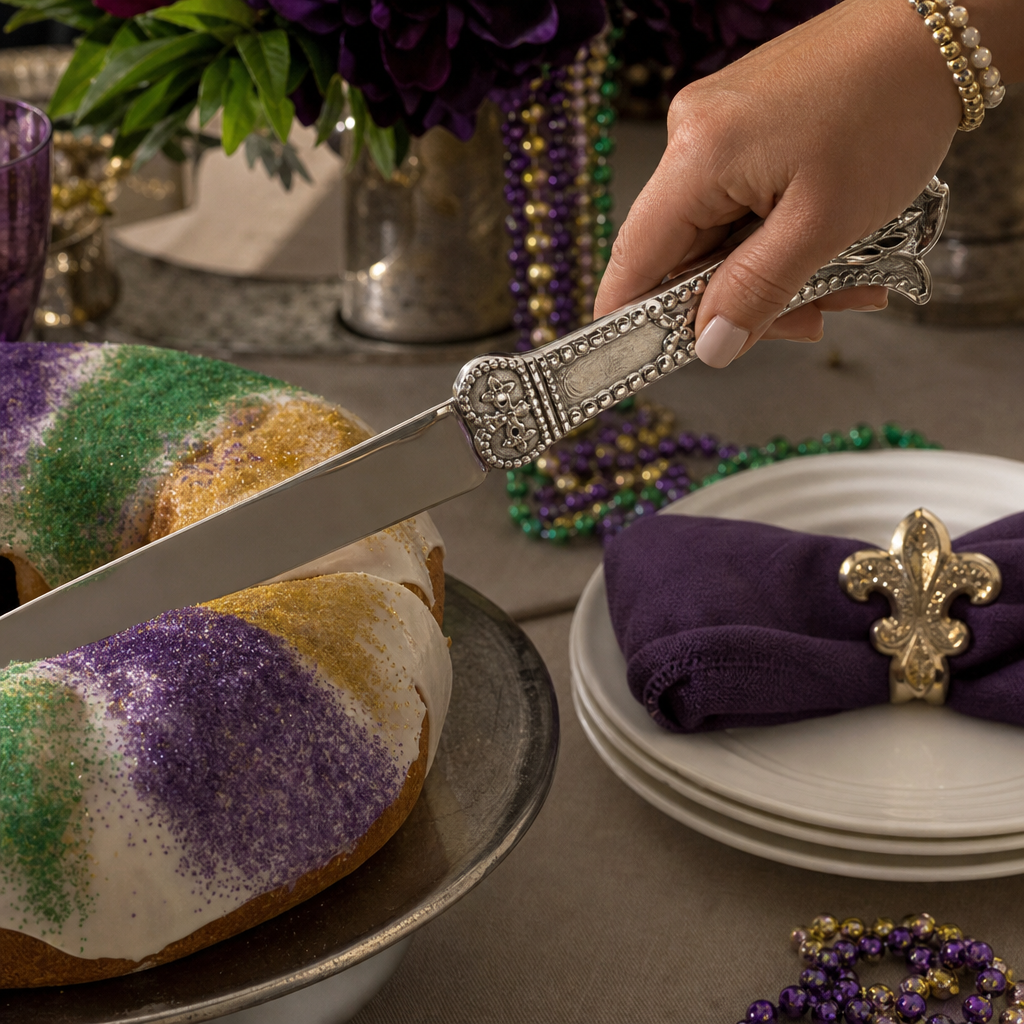 Mardi Gras Cake Knife 4