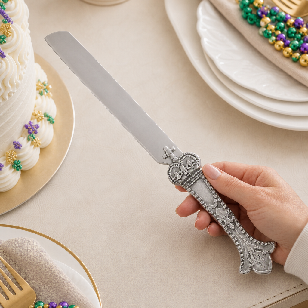 Mardi Gras Cake Knife 3
