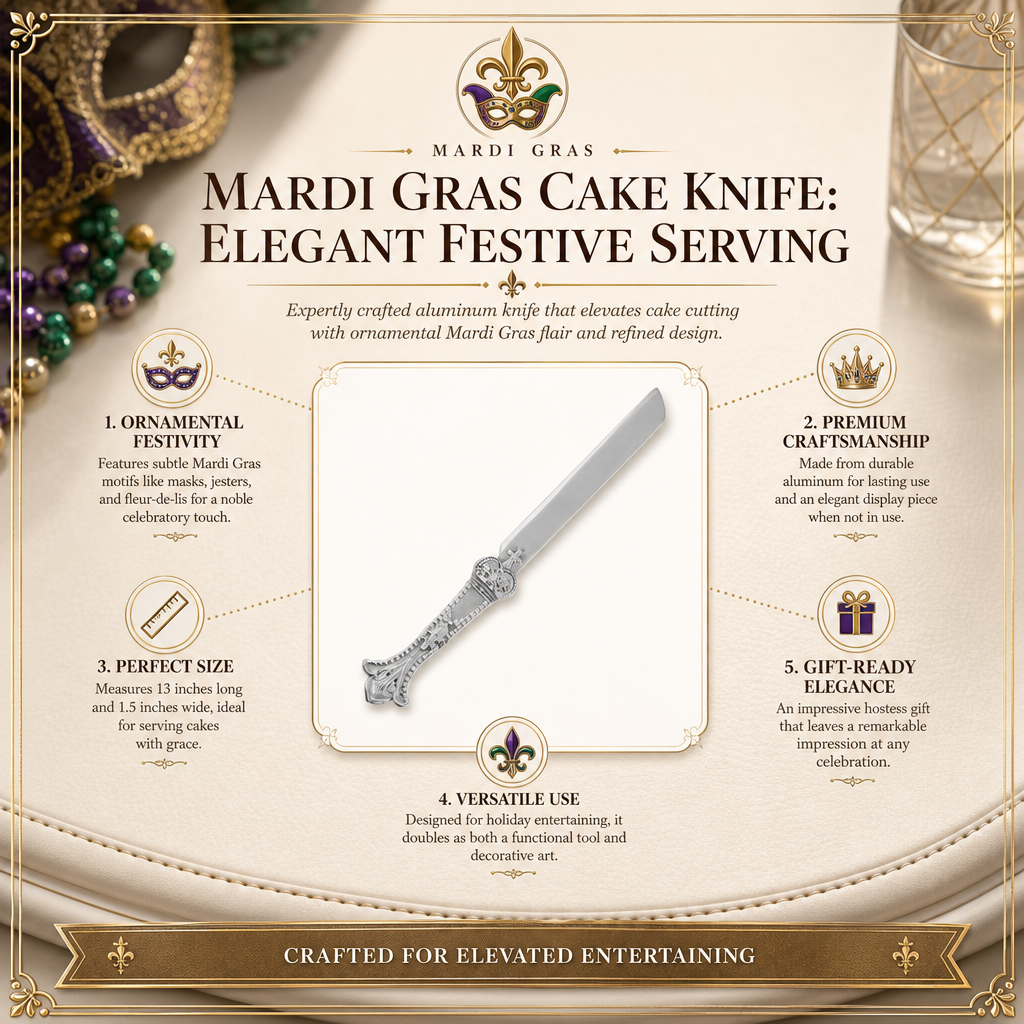 Mardi Gras Cake Knife 7