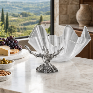 Grapevine Stand Acrylic Bowl 14 6