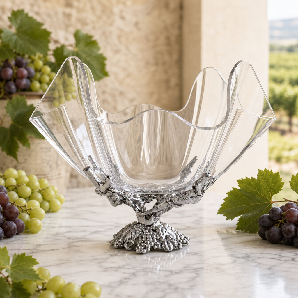 Grapevine Stand Acrylic Bowl 14 10