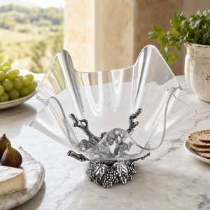 Grapevine Stand Acrylic Bowl 14 6