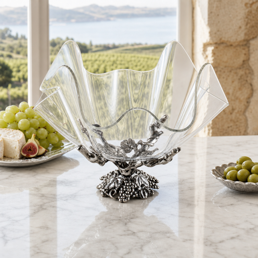Grapevine Stand Acrylic Bowl 14 7