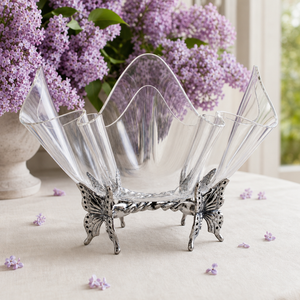 Butterfly Stand Acrylic Bowl 14 2