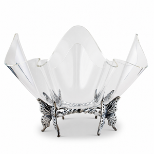 Butterfly Stand Acrylic Bowl 14 1