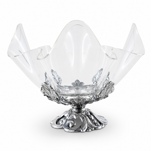 Fleur-De-Lis Stand Acrylic Bowl 11 1