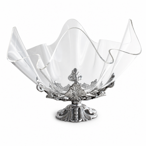 Fleur-De-Lis Stand Acrylic Bowl 14 1
