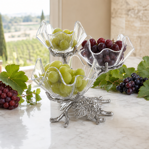 Grape Acrylic Bowls 3-Tiered Stand 4