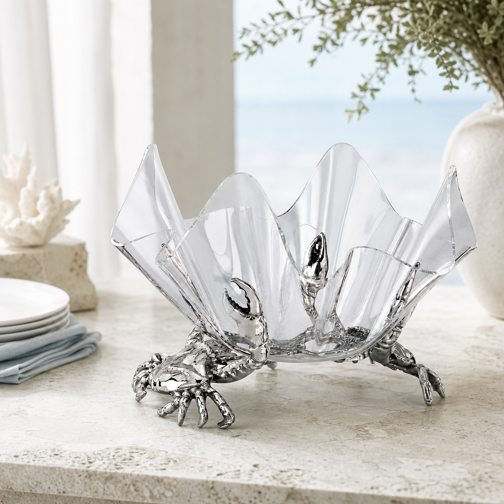 Crab Stand Acrylic Bowl 14 2