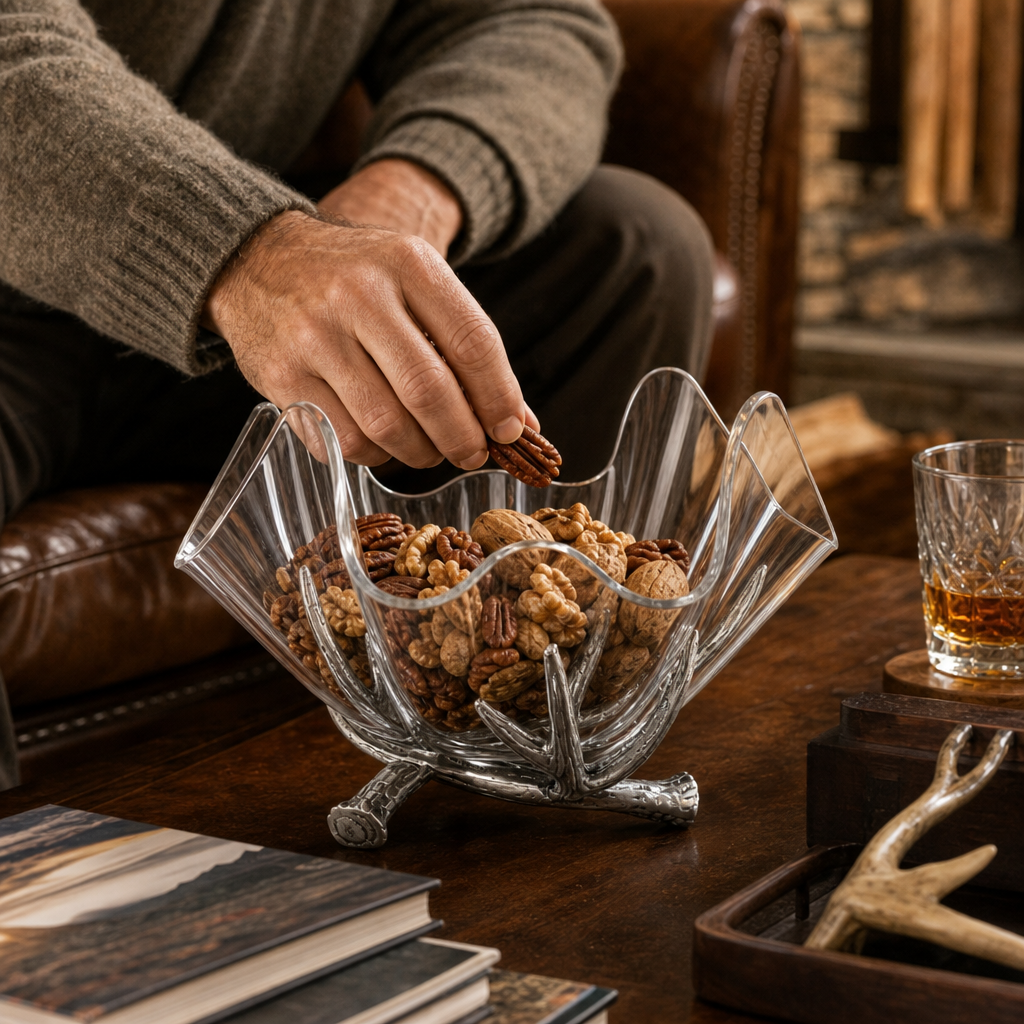 Antler Stand Acrylic Bowl 14 6