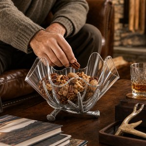 Antler Stand Acrylic Bowl 14 6