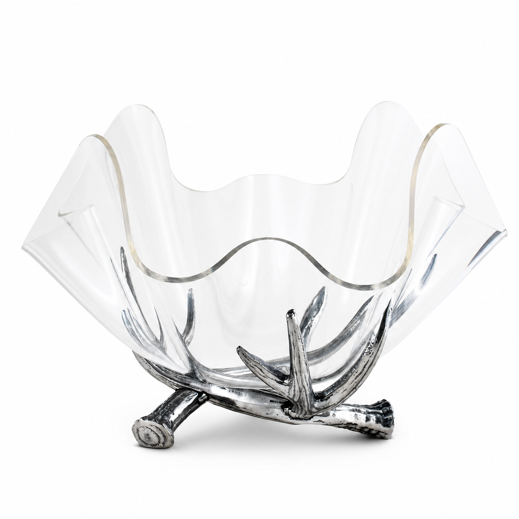 Antler Stand Acrylic Bowl 14 1