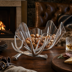 Antler Stand Acrylic Bowl 14 7