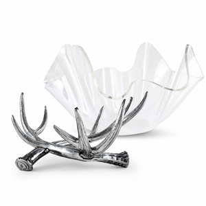 Antler Stand Acrylic Bowl 14 11
