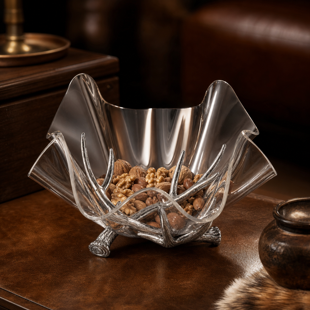 Antler Stand Acrylic Bowl 14 4