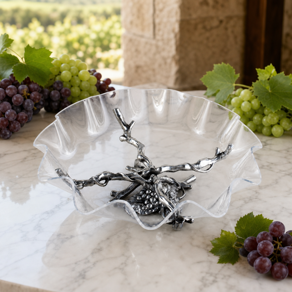 Grape Stand Acrylic Bowl 16 3