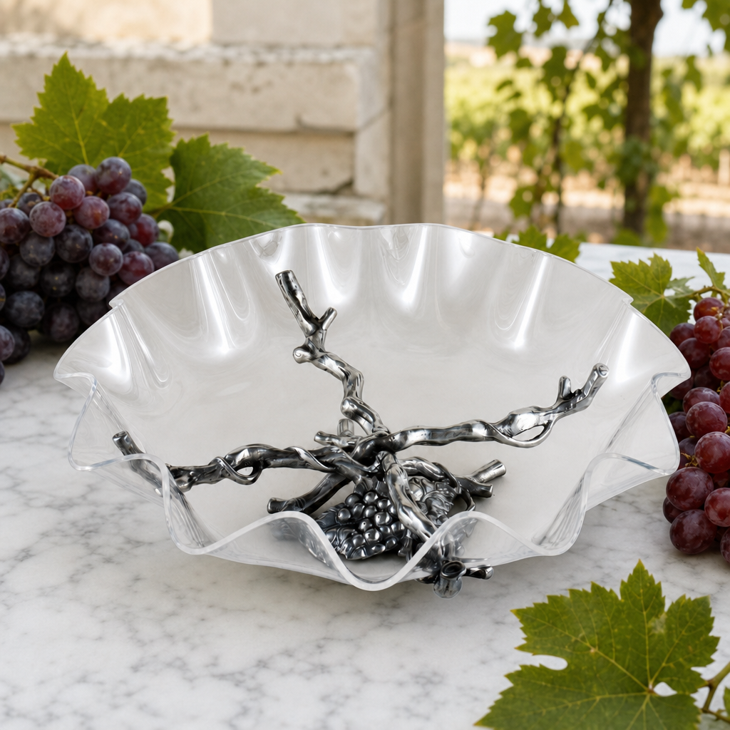Grape Stand Acrylic Bowl 16 3